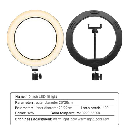 Studio Ring Light And Phone Holder Setup