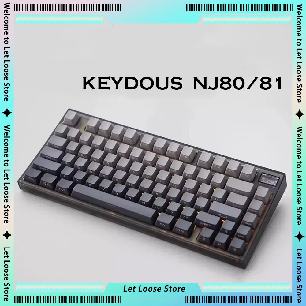 Keydous NJ80-CP NJ81-CP Wireless Mechanical Keyboard With Magnetic Swich