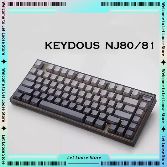 Keydous NJ80-CP NJ81-CP Wireless Mechanical Keyboard With Magnetic Swich