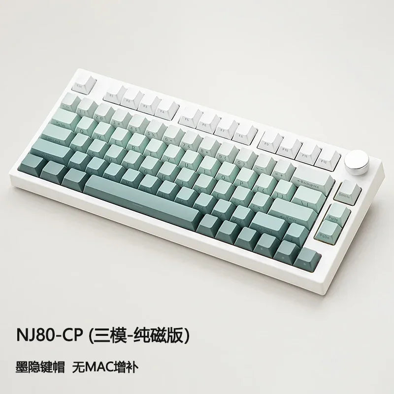 Keydous NJ80-CP NJ81-CP Wireless Mechanical Keyboard With Magnetic Swich