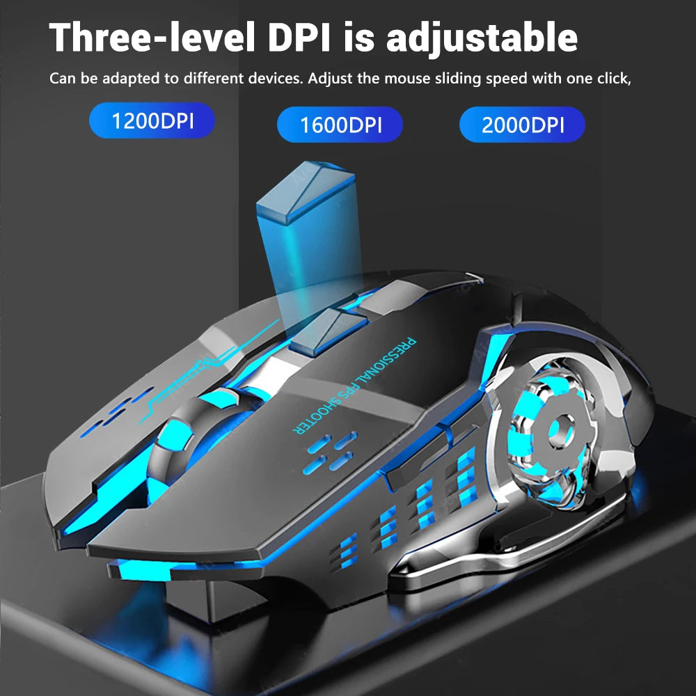 Wireless Mechanical Computer Gaming Mouse