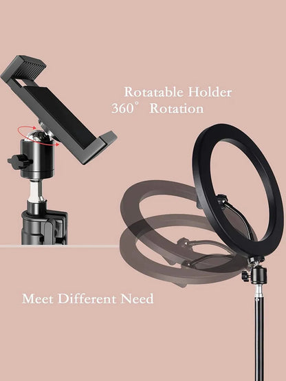 Ring Light + Tripod Stand (26 cm)