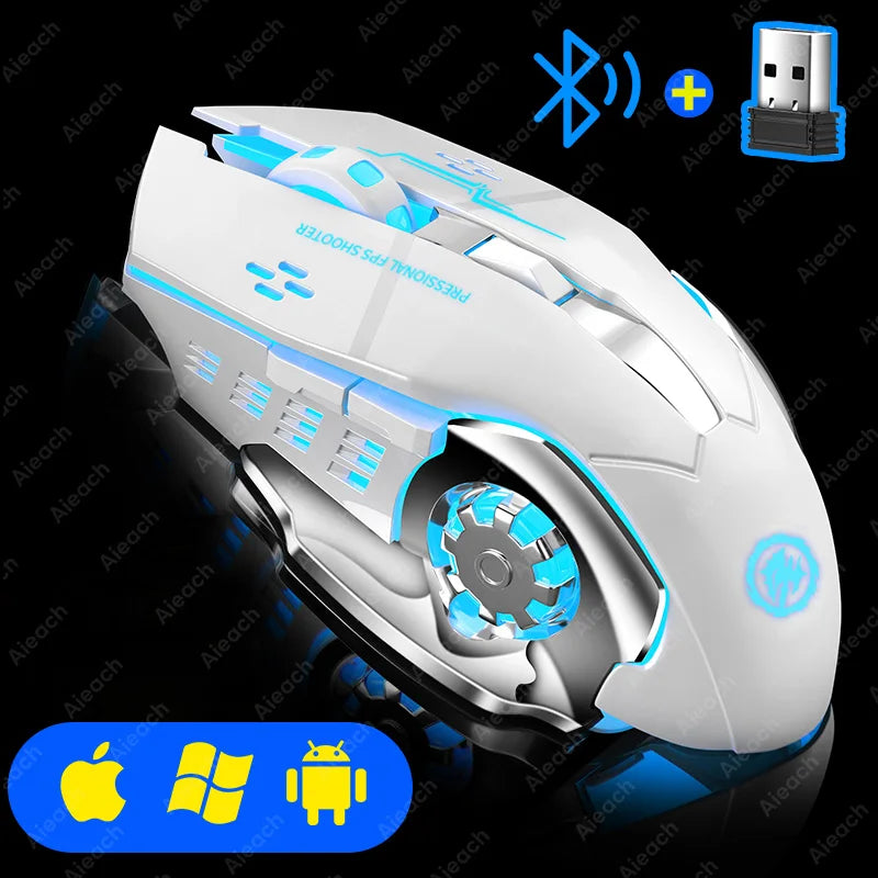 Wireless Mechanical Computer Gaming Mouse