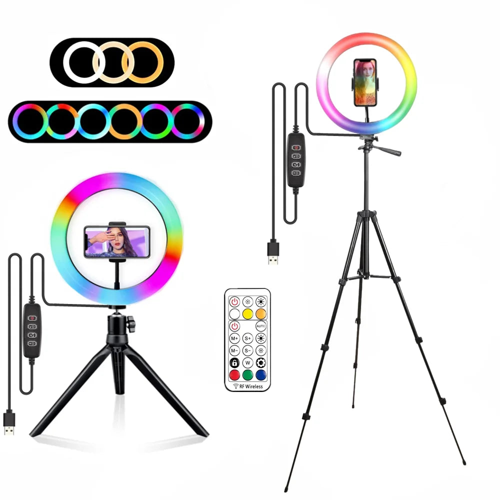 Ring Light With Remote Control Led