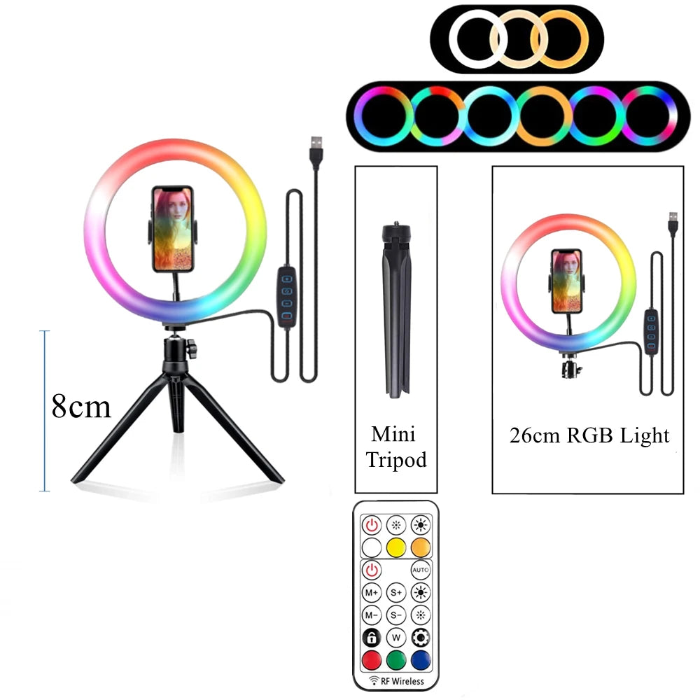 Ring Light With Remote Control Led