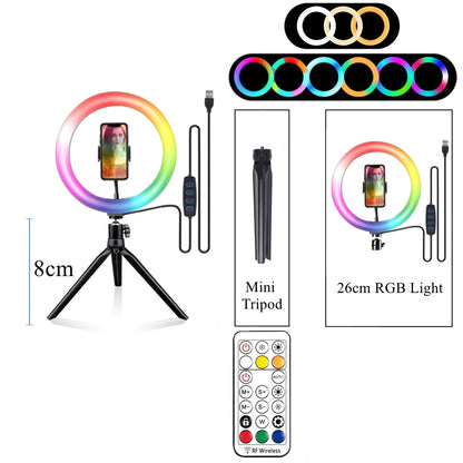 Ring Light With Remote Control Led