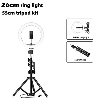 Studio Ring Light And Phone Holder Setup