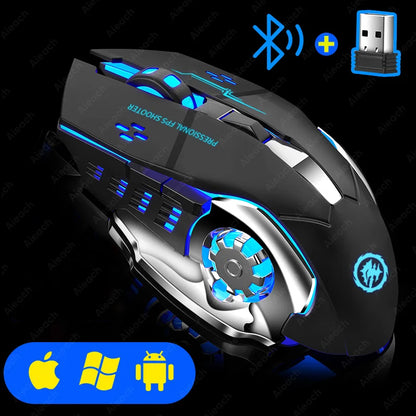 Wireless Mechanical Computer Gaming Mouse